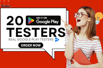 20 testers for google play closed testing, app testing with 20 device in 14 days