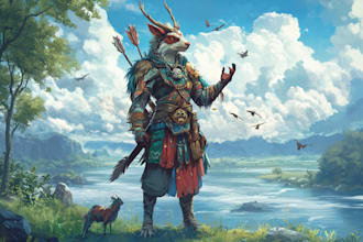 draw your dnd character, fantasy, fanart or tcg illustration