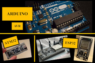 develop arduino, avr, stm32 , and esp32 code and firmware