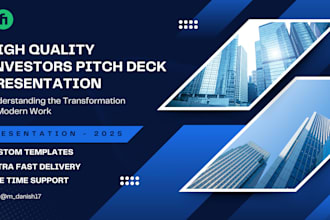 do quick powerpoint presentation and investor pitch deck design