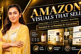 design your amazon a plus content and amazon listing images