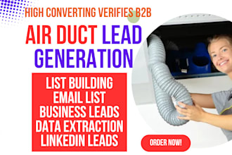 do b2b airduct leads business leads email list linkedin lead