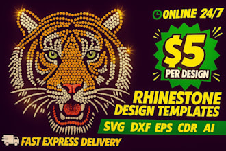 create custom rhinestone transfer designs in 2hrs