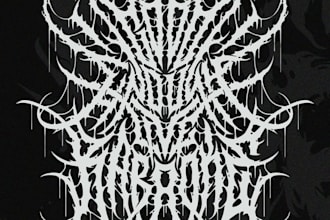 make an occult themed metal logo