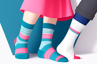 make unique and eye catching sock design