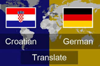 provide a perfect german to croatian translation