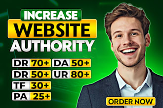 increase domain rating and domain authority da dr tf ur