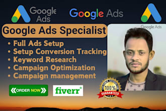 be google ads expert and ads campaign setup manager
