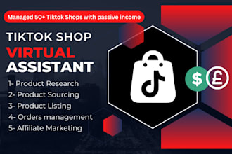 be tiktok shop virtual assistant and affiliate marketing manager