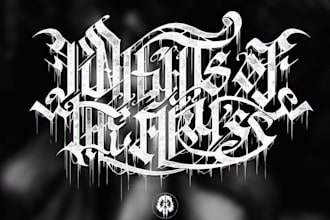 design your black, slamming, brutal, death metal logo