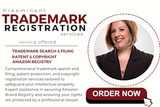 do a trademark brand service for USA trademark search, registration or filing