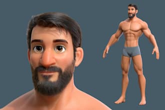 do 3d character modeling 3d character rigging 3d stylized character 3d animation