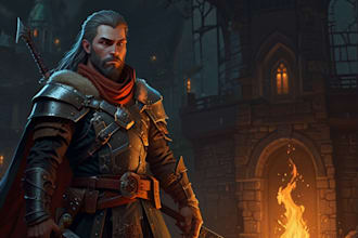 make a dnd character art and dnd character art