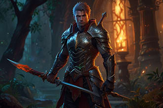 create fantasy character artwork
