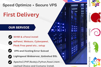 setup fastest web hosting for vps or dedicated servers