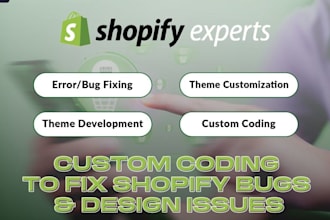 do shopify custom  code, edit and shopify theme customize