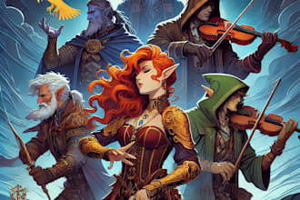 make a dnd character art and dnd character art