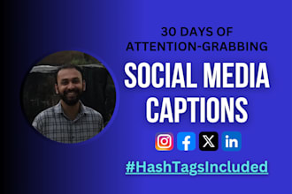 write engaging captions for social media post