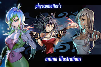 draw amazing character illustration of oc or fanart for you