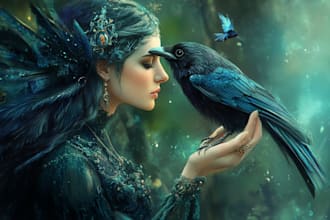 create an epic fantasy book cover