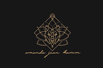design unique geometric yoga logo