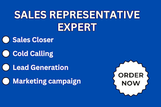 be your sales development representative, closer, email blastig