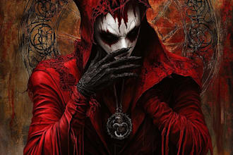 create fantasy and fantasy horror character illustration for you