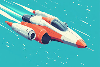 make spaceship, sci fi illustration and sci fi art