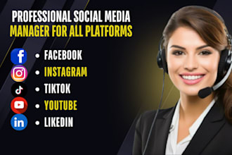 be your full time social media manager for all platforms