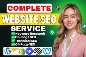 complete wix shopify duda wordpress on page and technical seo optimization