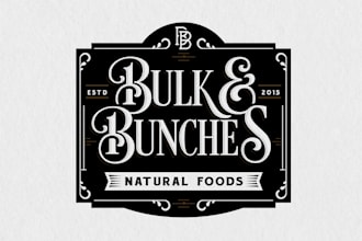 design natural foods industry logo