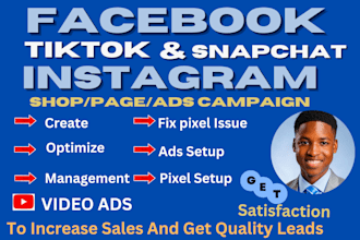 do social media ads promotion via facebook instagram snapchat tiktok  twitt shop