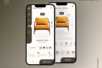 home decoration ecommerce app, smart home app, furniture app