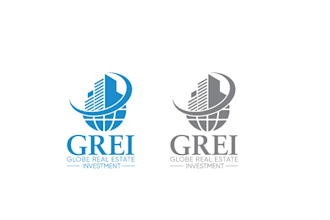create a unique modern abstract real estate logo design