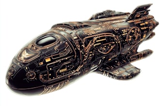 design spaceship, sci fi illustration and sci fi art