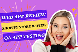 review your shopify app review QA app testing with USA store test analyze