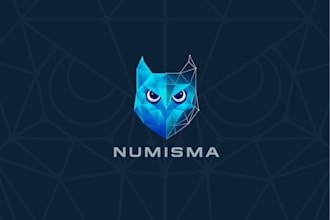 create a custom polygonal and geometric logo design