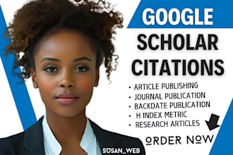 write and publish your research article in high index journals on google scholar