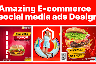 design high converting ecommerce social media ads