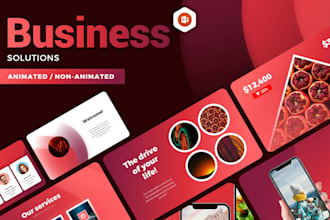 design investor pitch deck and business ppt presentation