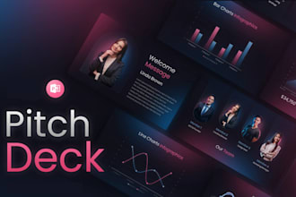 design investor pitch deck and business powerpoint presentation