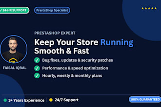provide expert prestashop maintenance and support service