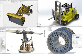 do 3d realistic hard surface ansys 3d cad model fusion 360 solidworks 2d drawing