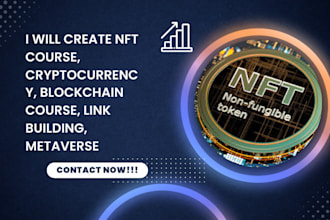 create nft course, cryptocurrency, blockchain course, link building, metaverse
