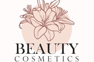 make cosmetics makeup beauty salon spa logo design