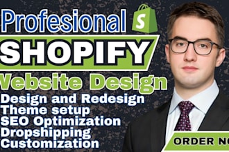 build and redesign shopify website shopify store design add winning products