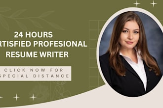 write a professional resume cv cover letter and linkedin profile