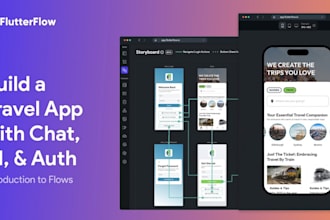 develop a flutterflow app flutter flow design ui ux firebase flutter flow