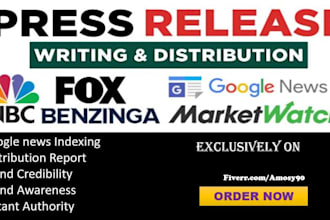 do press release distribution, rewrite, edit press release distribution in 24hrs