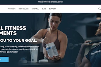 design and launch your private label vitamin store supplement shopify website